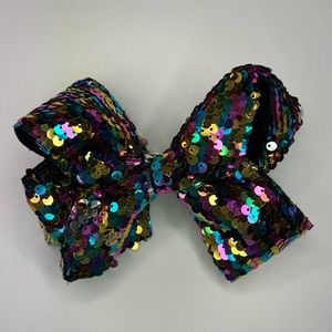 Large Multi colored Sequined JoJo Bow